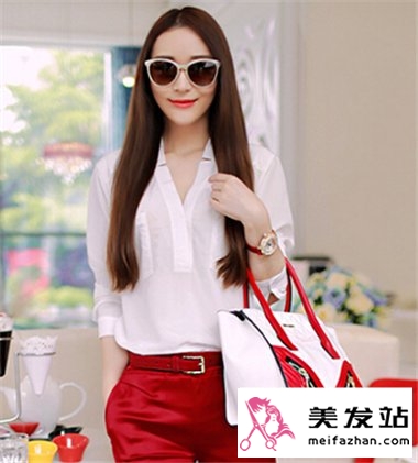 2015年女生最美直发发型图片 清新百搭时尚淑女范