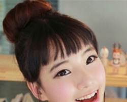 女生小清新韩式花苞头扎发发型 脱颖而出的少女系列发型