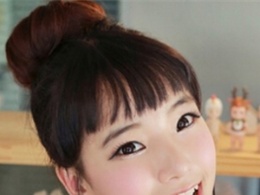 女生小清新韩式花苞头扎发发型 脱颖而出的少女