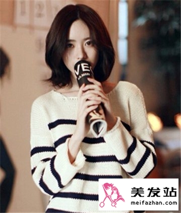 日韩短卷发发型图片