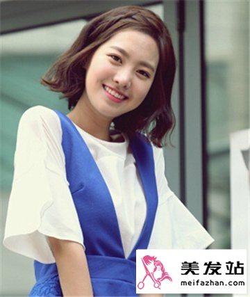 日韩短卷发发型图片