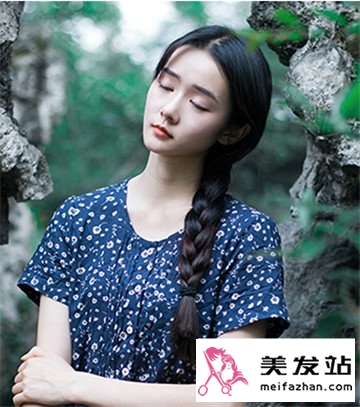 女生复古文艺发型图片