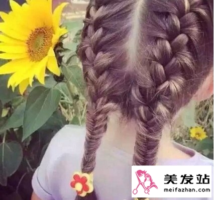 女儿潮流发型 儿童编发 女童发型