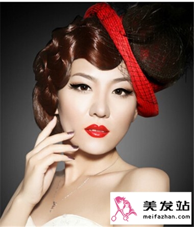 欧美风晚会发型