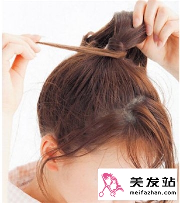 中长发扎发教程