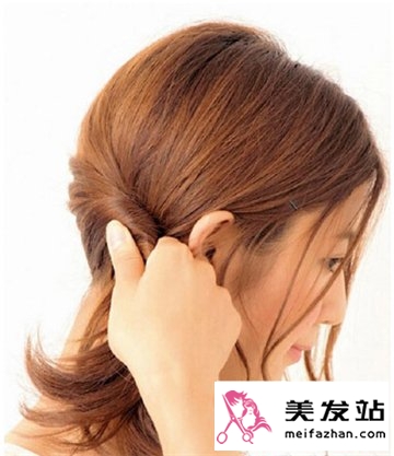 中长发扎发教程