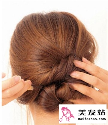 中长发扎发教程