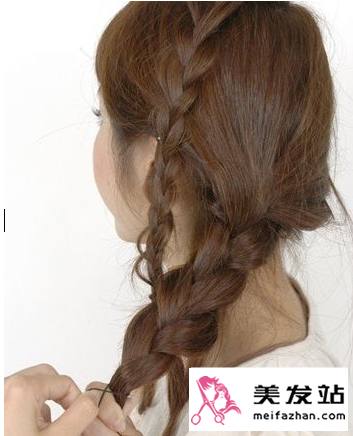 编发 花苞头 图片教程