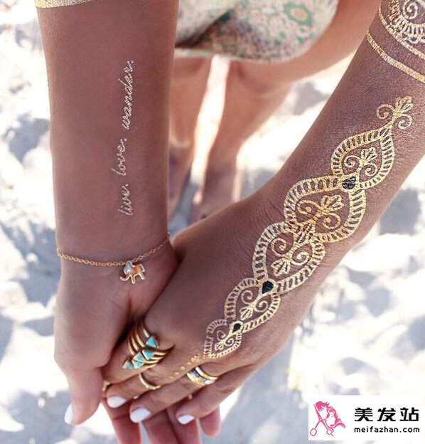 头发纹身贴