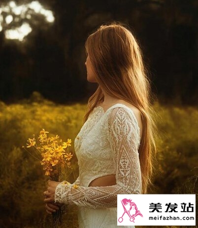 新娘披肩散发发型