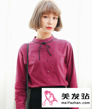 韩式烫卷短发