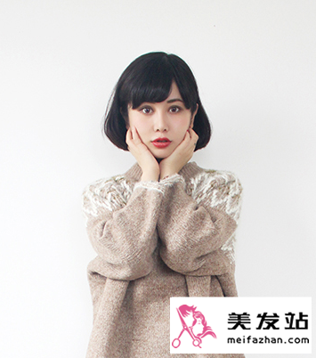 显瘦短发烫发