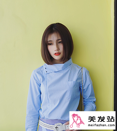 整齐内扣短发波波头