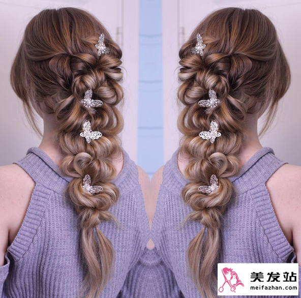 长发编发,波西米亚编发,视频