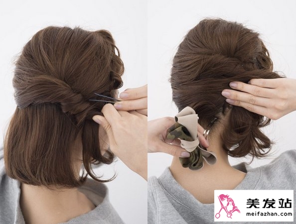 短发扎法