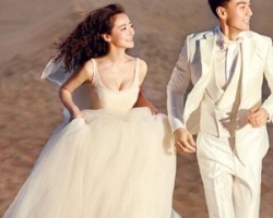 婚纱照梳什么头发好看 陈紫函婚纱照盘点发型很吸睛