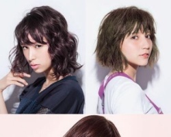短发发型图片2017女 仙气发色X波浪lob头成亮点