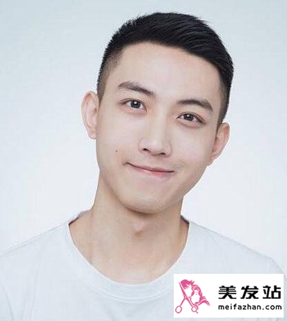 圆脸发型 男生图片