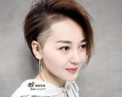 帅气刻痕女生短发 吸睛酷炫展现独特魅力