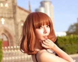梨花头染金铜色好看吗 金铜色的染色梨花头效果图片