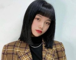 眉上刘海怎么剪 短发女生好看眉上短刘海发型
