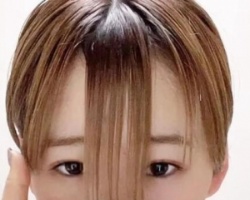 刘海长度最好在哪里（眼睛下3公分）