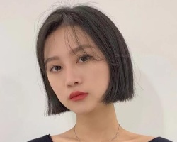 发尾一刀切设计 个性短发这样剪