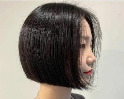 韩式一刀切短发 免打理直短发