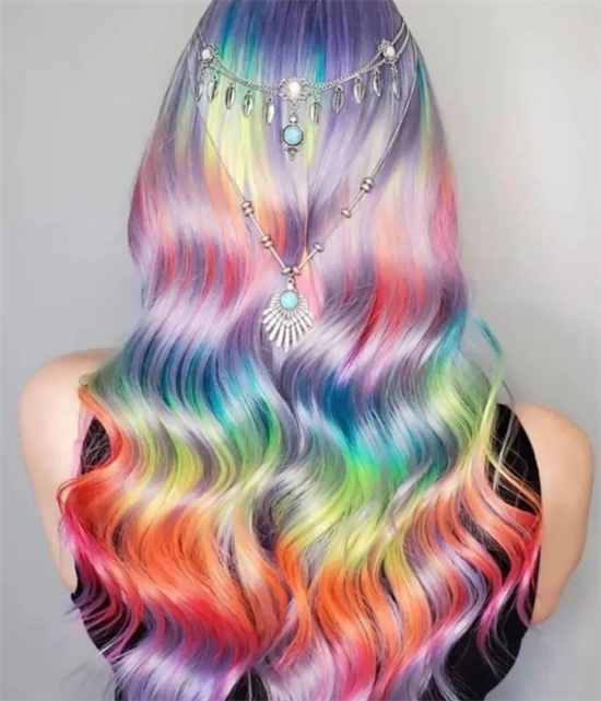 美丽彩虹发型图片