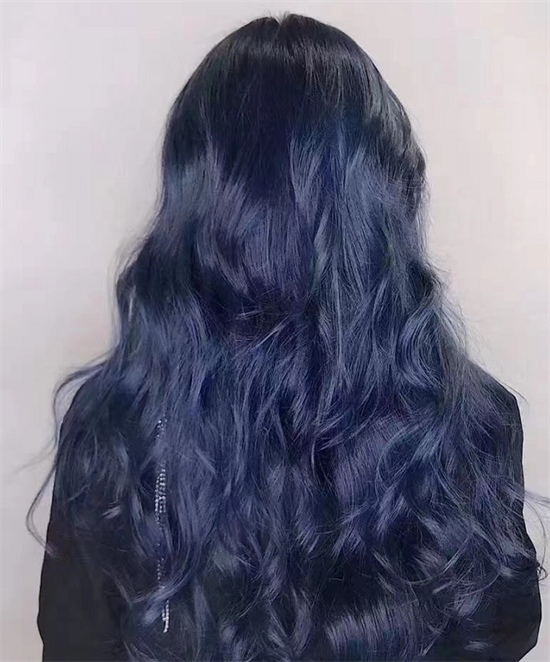 湖蓝色头发褪色过程图片