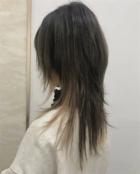 女生鲻鱼头发型长发图片