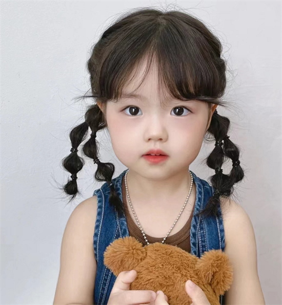 幼儿发型女4-6岁简单图片