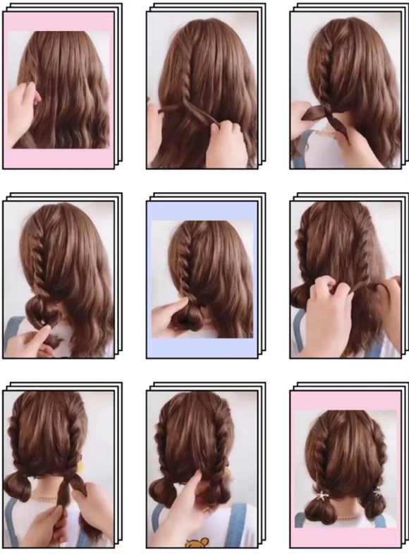 淑女发型教程图片
