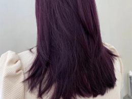 黑加仑紫染发效果图 神秘紫色时尚显白