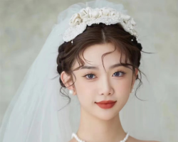 少女复古新娘发型 美得让人心动
