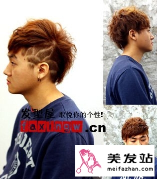 2010韩式男生卷发图片