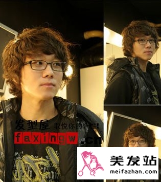 2010韩式男生卷发图片