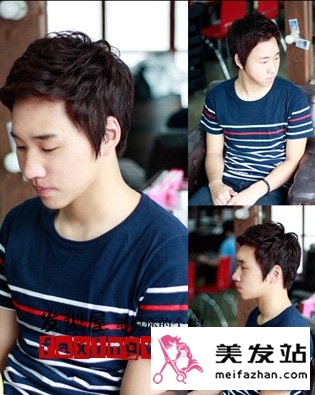 韩国男生流行发型  纹理染发是主流