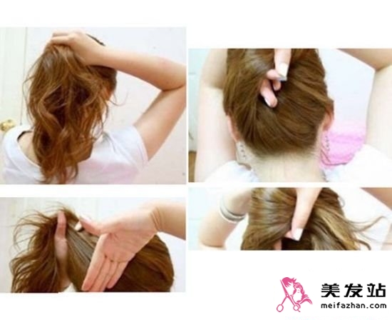 DIY美美螺旋盘发 一点小清新