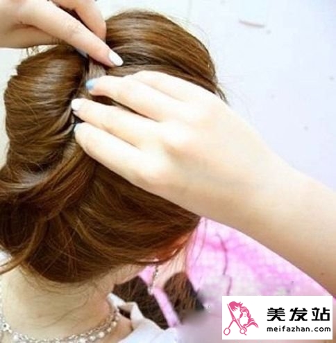 DIY美美螺旋盘发 一点小清新