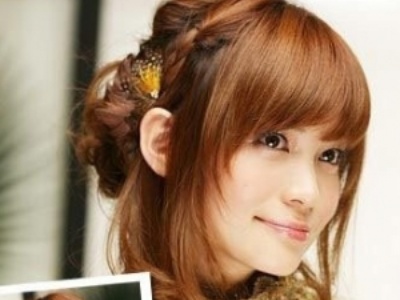 2012年最新流行梨花头盘发推荐  柔美迷人