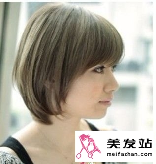 你的发型你做主 日系个性亚麻色波波烫发型