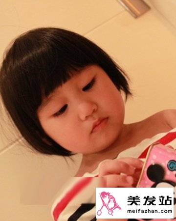 可爱小萝莉波波头发型  甜美清新