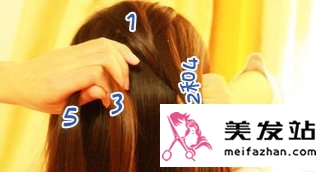 简单蜈蚣辫盘发教程
