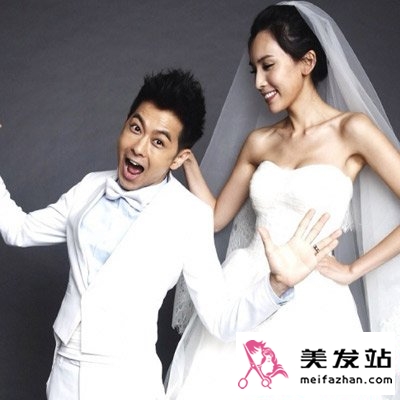  盘点明星最美婚纱照发型 塑造最美丽幸福新娘 