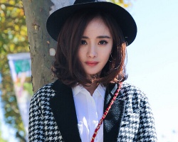 中长发职场女生穿搭 明星发型服装搭配盘点
