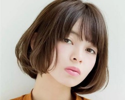 大部分女生首选的发型 甜美日系短发正流行