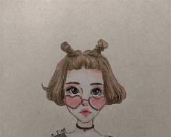 卡通版女生短发 甜美演绎画中仙