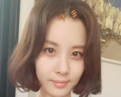好看的短发发型图片女 韩国女神都默默剪了短发！