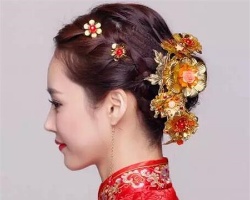 中式新娘敬酒发型 成婚礼中最好看新娘